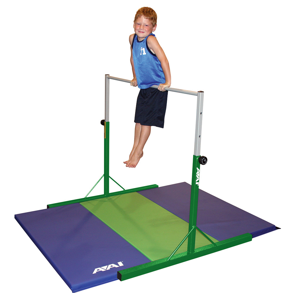 Preschool Training Bar with Royal and Green Folding Mat