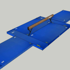 FIG Competition Balance Beam Landing Mat Configuration