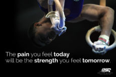 Strength Tomorrow Motivational - 24" X 36" Gymnastics Poster