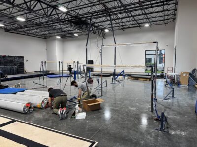 Gymnastics Uneven Bars Installation