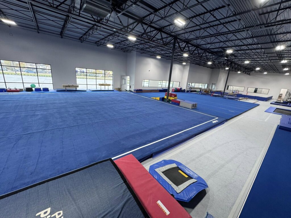 2 Floor Exercise Areas at Thornton's Gymnastics Center